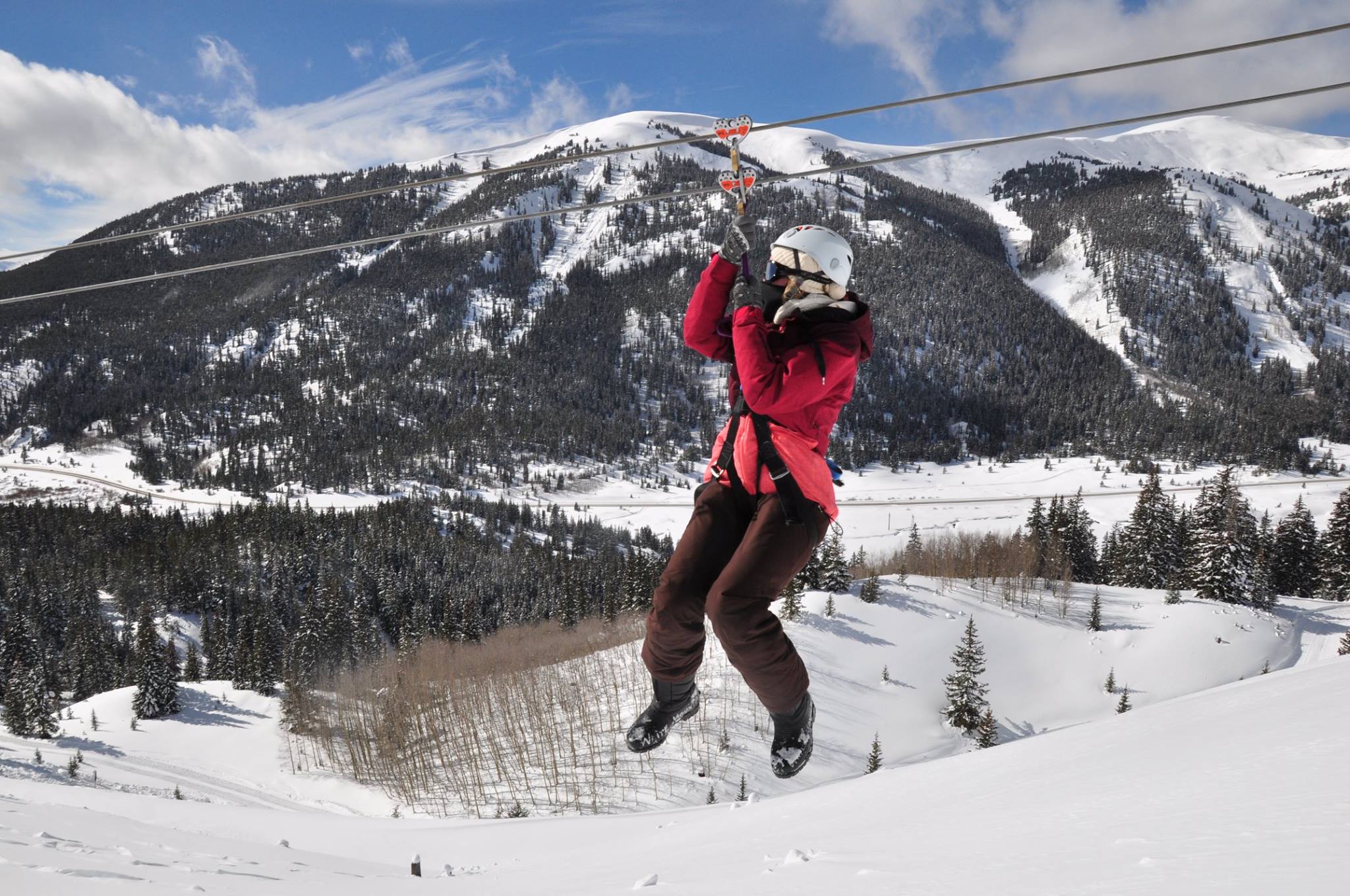 2 HOUR WINTER ZIP LINE Tour Top of the Rockies Zip Line