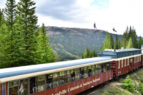 Leadville train ride and zip line tour with Top of the Rockies Zip Line